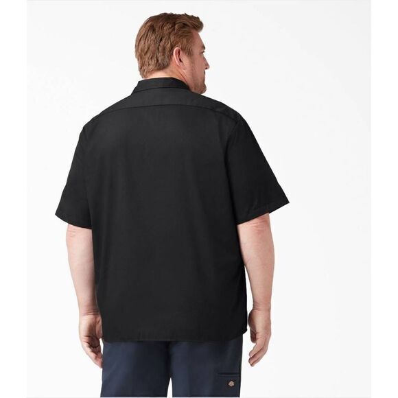 Dickies Short Sleeve Work Shirt, Black - Picture 2 of 3